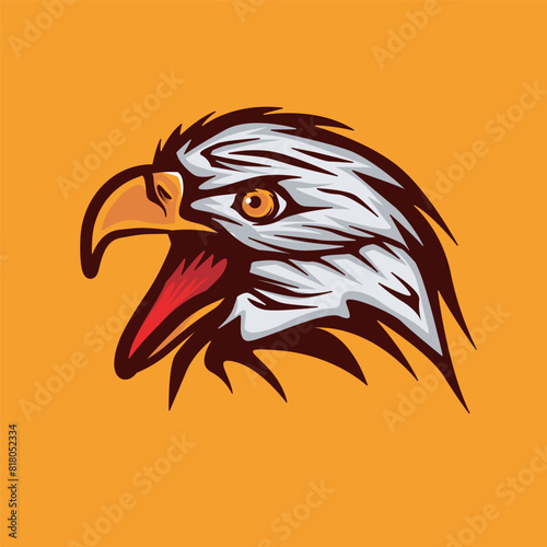 Eagle Vector Head Icon Illustration