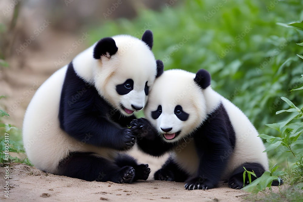 A cute baby panda bear playing around.
Generative ai. A cute baby panda bear playing around.
Generative ai.