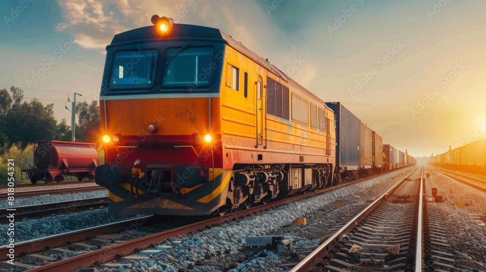 Obraz premium Rail logistics 