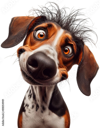 Funny American Foxhound Follies: Witty and Playful Canine Art