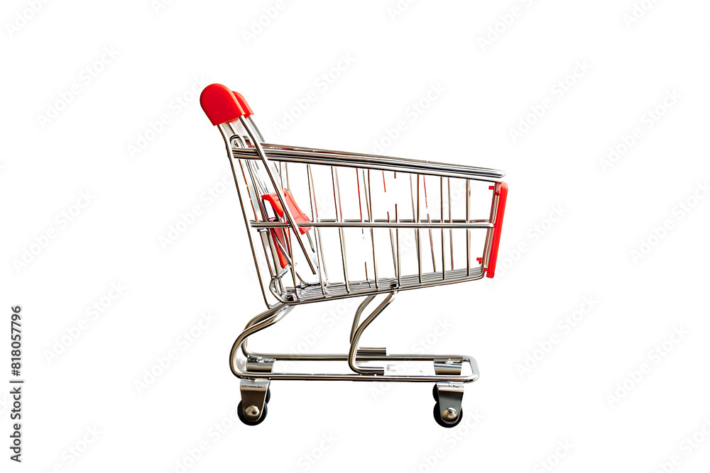shopping cart isolate isolated on transparent backgrounded