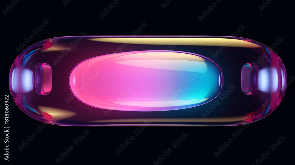 a colorful oval object with a black background a colorful oval object with a black background