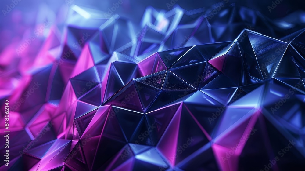 futuristic glowing blue and purple 3d geometric shapes on dark background 3d illustrations futuristic glowing blue and purple 3d geometric shapes on dark background 3d illustrations