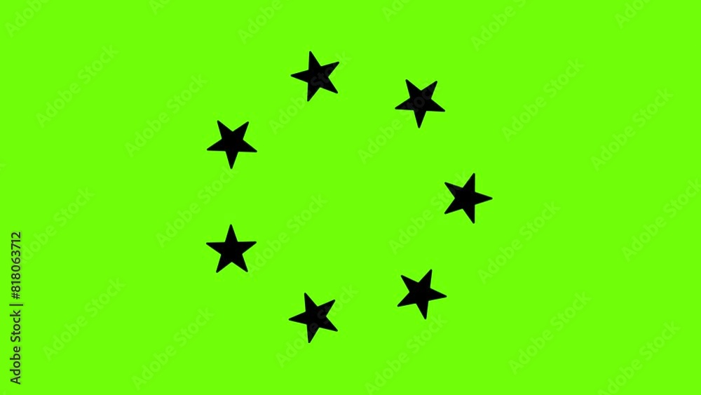 High light with stars effect, stars pointing 2d animation on green screen background, 4k animated video High light with stars effect, stars pointing 2d animation on green screen background, 4k animated video