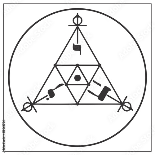 Radiesthesic graphics - radiesthesia