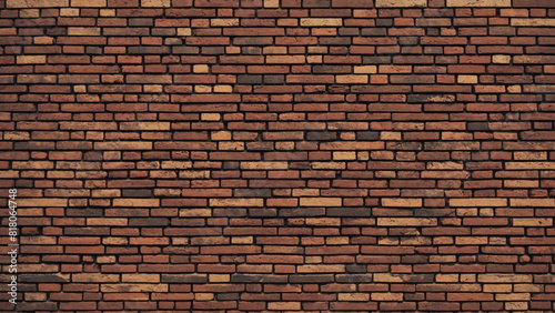 Red Brick Wall Background Pattern  Rustic and Textured Design
