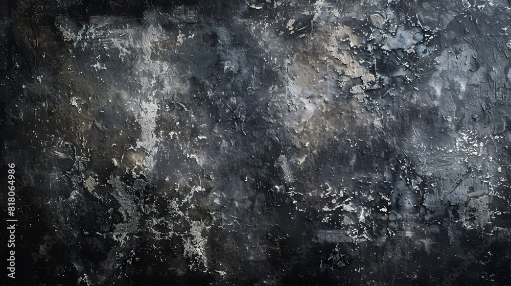 Weathered Black Concrete with Peeling Paint Weathered Black Concrete with Peeling Paint