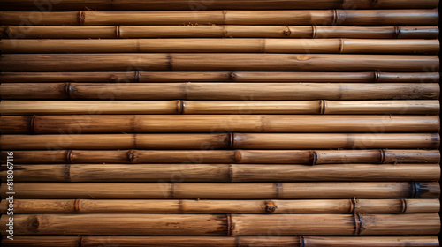 a close up of a bamboo wall