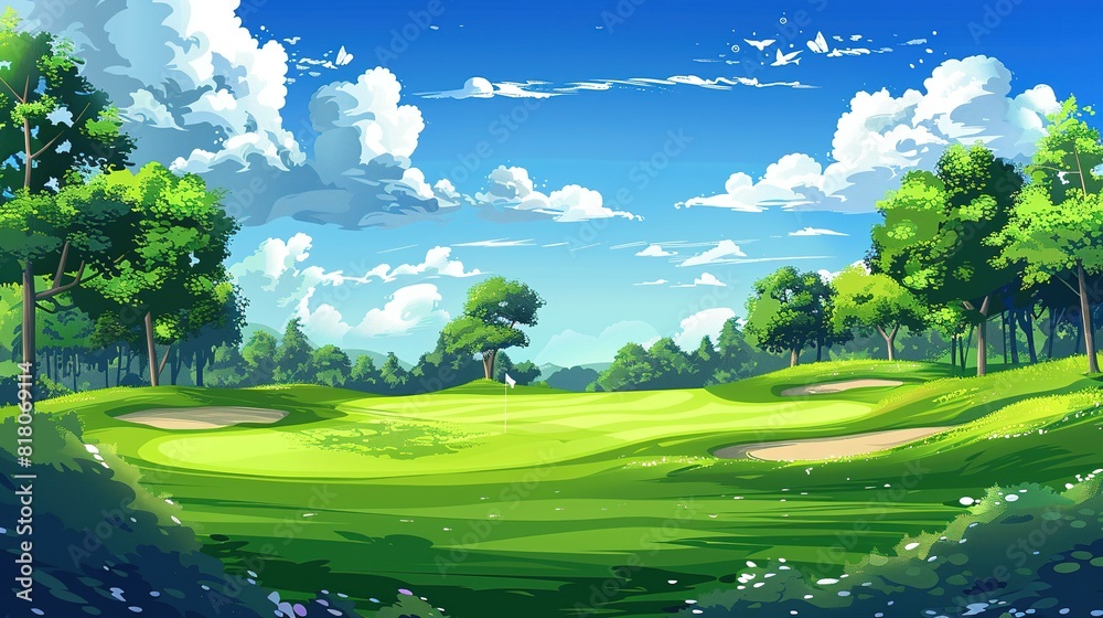 Spring golf ground UHD wallpaper Spring golf ground UHD wallpaper