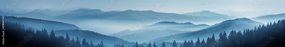 Obraz premium mountains and clouds