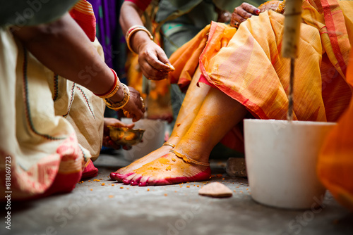 Bengali Wedding Haldi Ritual || Gaye Holud