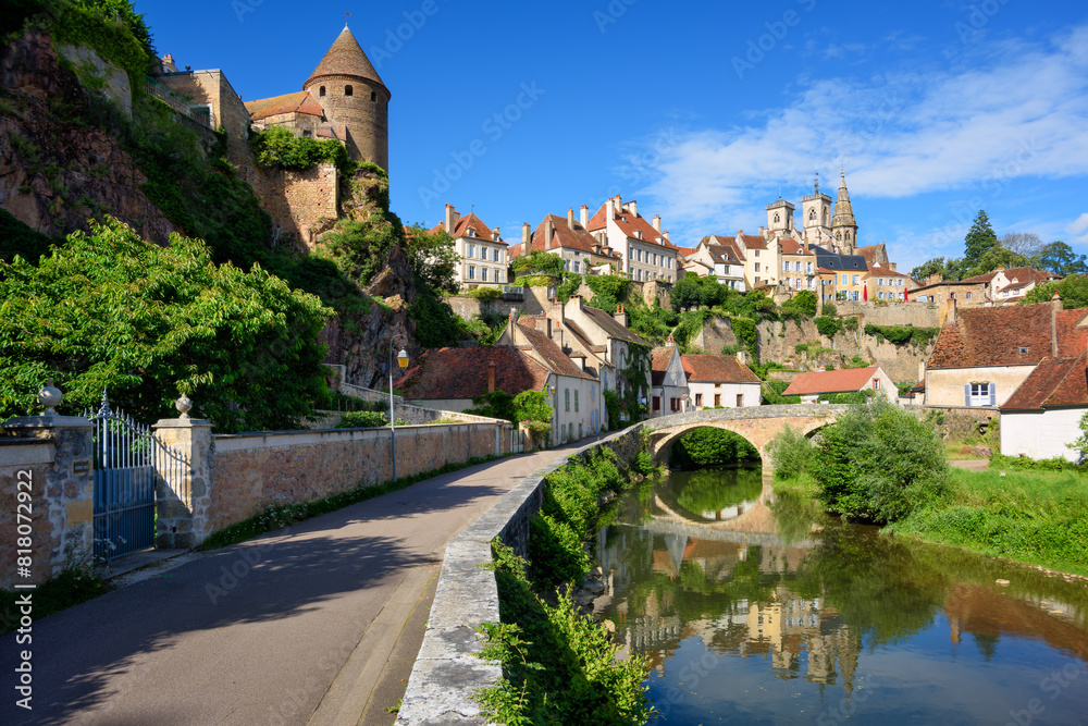 Semur-en-Auxois historical town in Burgundy, France