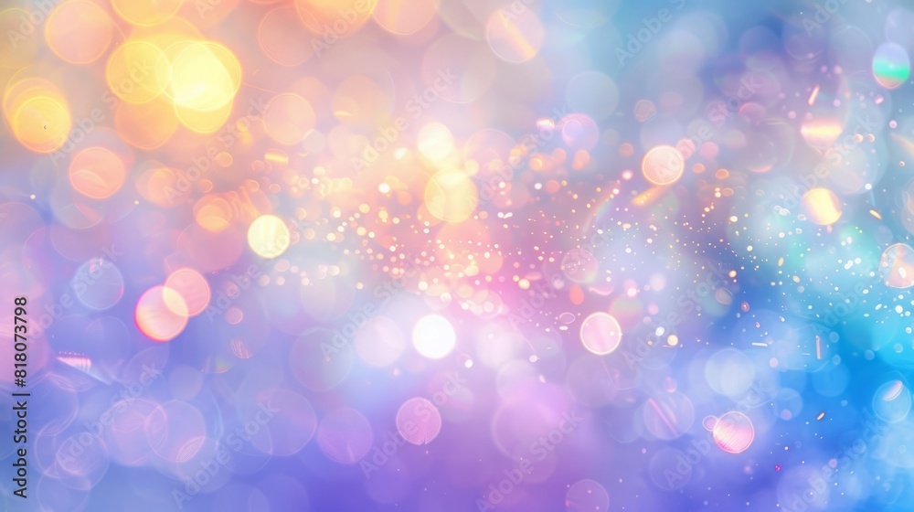 Abstract blur bokeh banner background. Rainbow colors, pastel purple, blue, gold yellow, white silver, pale pink bokeh background --ar 16:9 Job ID: 499c9b83-d174-4d00-9e87-eb26e517569e Abstract blur bokeh banner background. Rainbow colors, pastel purple, blue, gold yellow, white silver, pale pink bokeh background --ar 16:9 Job ID: 499c9b83-d174-4d00-9e87-eb26e517569e