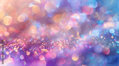 Abstract blur bokeh banner background. Rainbow colors  pastel purple  blue  gold yellow  white silver  pale pink bokeh background --ar 16 9 Job ID  499c9b83-d174-4d00-9e87-eb26e517569e