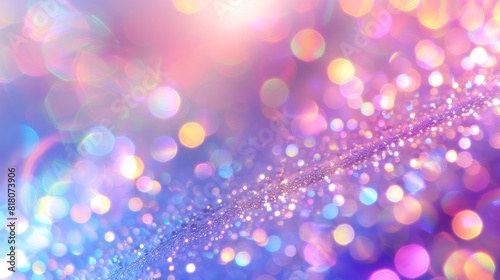 Abstract blur bokeh banner background. Rainbow colors  pastel purple  blue  gold yellow  white silver  pale pink bokeh background --ar 16 9 Job ID  723fec82-95c7-45ea-b87d-5e591a4a9222