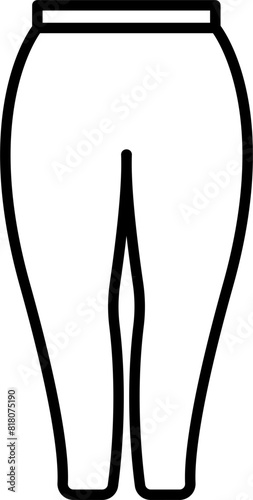 Legging icon outline vector