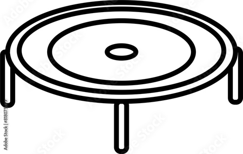 Trampoline icon outline vector