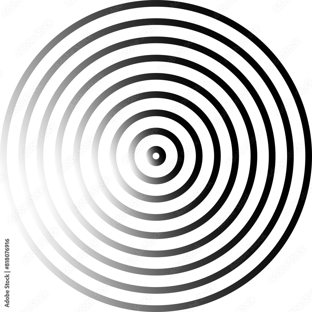 Circle lines gradient. Creative design