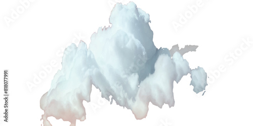 Vector soft clean fluffy clouds shapes cutout clean cumulus cloudscape cut out specials fog on transparent background.