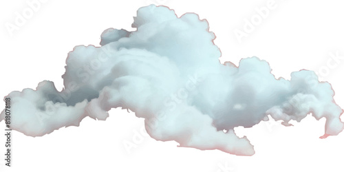 Vector soft clean fluffy clouds shapes cutout clean cumulus cloudscape cut out specials fog on transparent background.