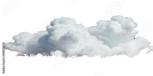 Vector realistic white soft cutout clean cumulus cloudscape cut out specials fog on transparent background.