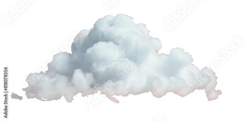 Vector realistic white soft cutout clean cumulus cloudscape cut out specials fog on transparent background.