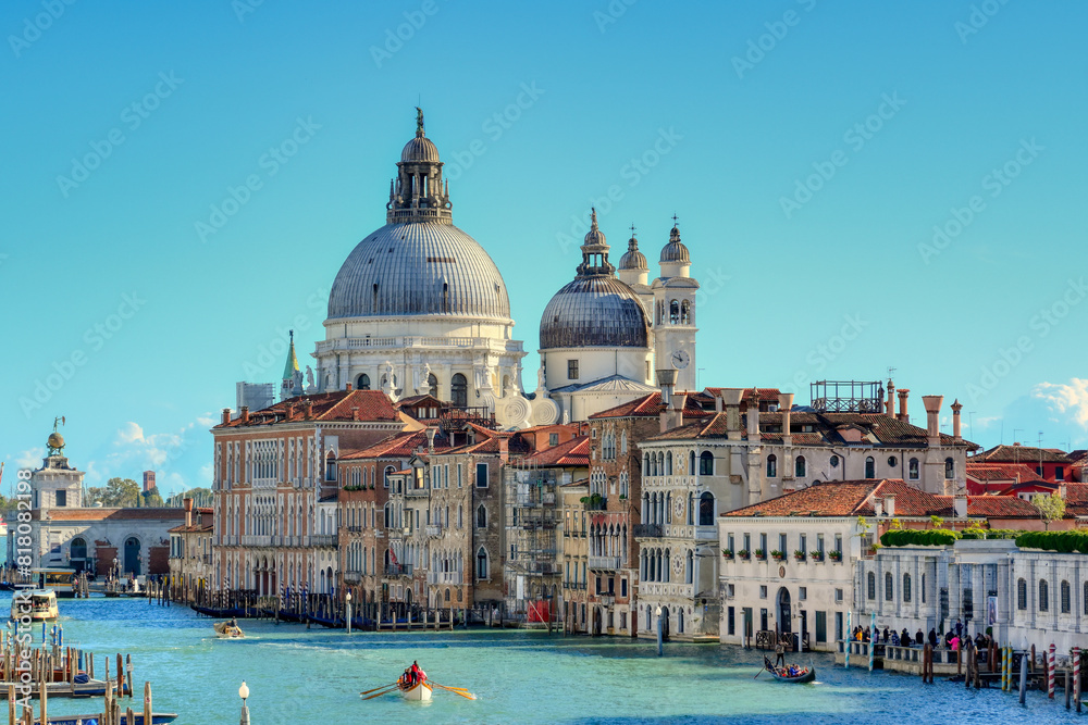 Naklejka premium Scenic view of grand canal in Venice, Italy.