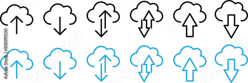 Download icon. Vector isolated elements. vector download web sign. Technology concept. eps10