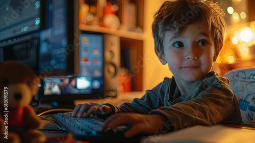 Children Engaged in Online Learning and Telemedicine
