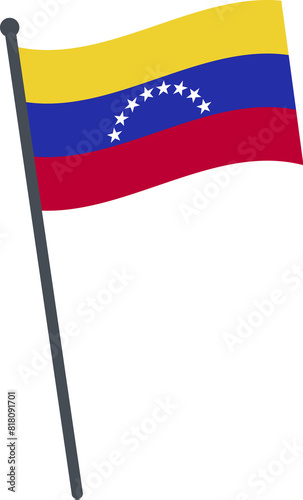 Venezuela flag waving on pole. national flag pole transparent. Free Download Venezuela flag waving on pole. national flag pole transparent. - GFXLoad