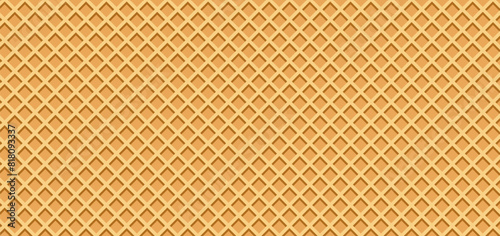 abstract background ice cream waffle background vector illustration seamless  pattern texture wafer.