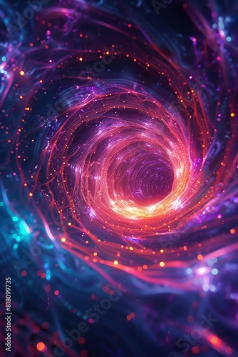 Gazing into the mesmerizing vortex of colors, you can almost feel the immense energy swirling within.