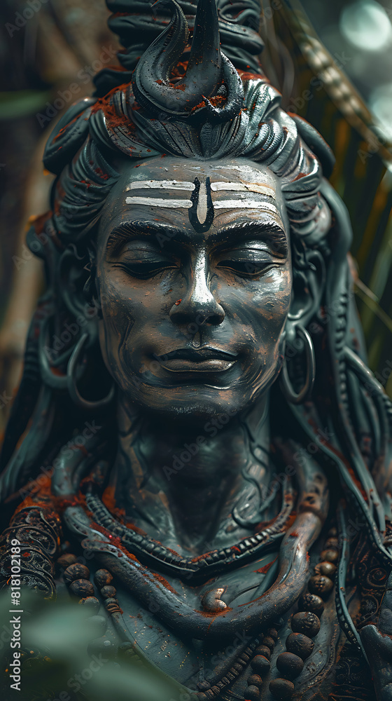 Image of Lord Shiva, god of abundance. and protects the worshiper from illness Image of Lord Shiva, god of abundance. and protects the worshiper from illness
