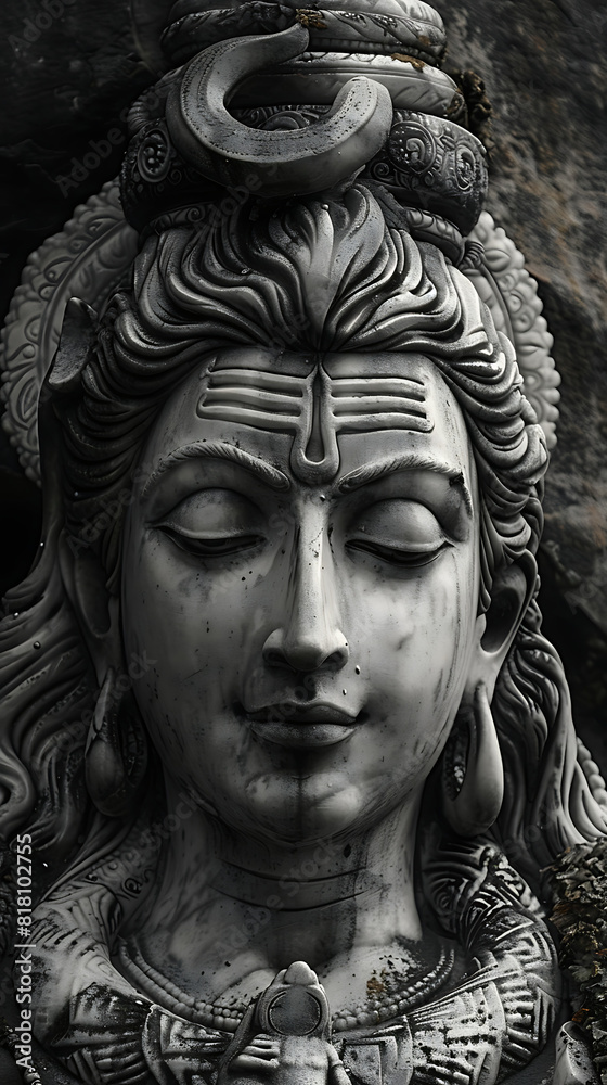 Image of Lord Shiva, god of abundance. and protects the worshiper from illness Image of Lord Shiva, god of abundance. and protects the worshiper from illness
