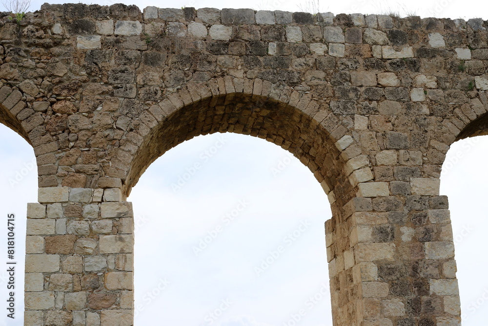 An ancient aqueduct for supplying water to populated areas. An ancient aqueduct for supplying water to populated areas.