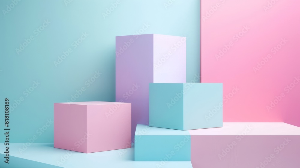 A colorful background with a pink square in the middle A colorful background with a pink square in the middle