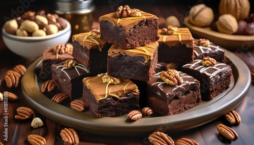 chocolate cake with nuts