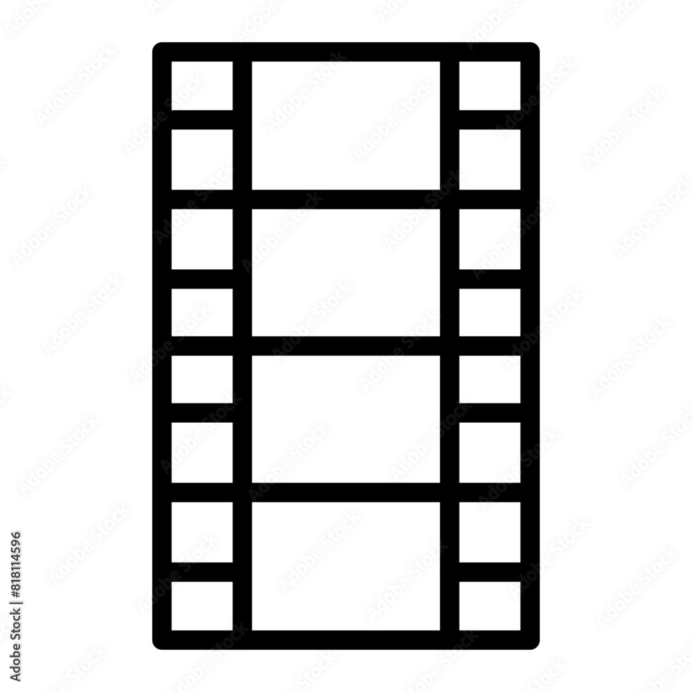 Movie Vector Line Icon Design