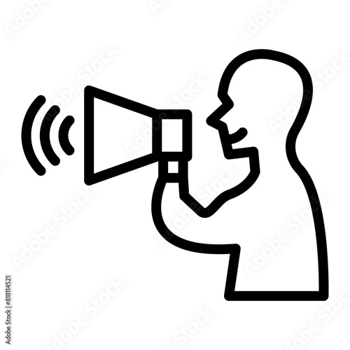 Director Vector Line Icon Design