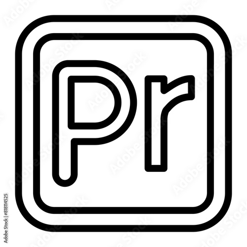 Premiere Vector Line Icon Design