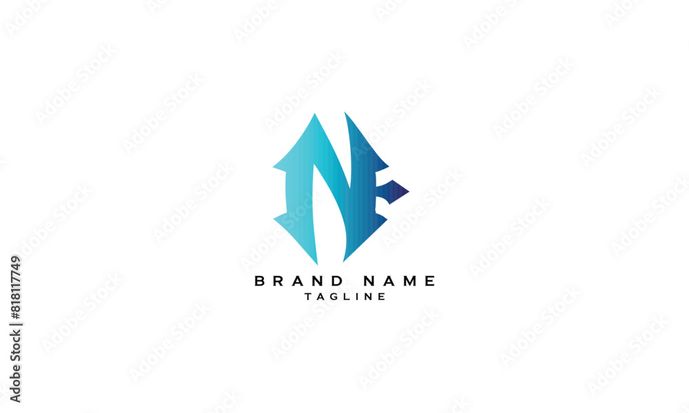 NE, EN, Abstract initial monogram letter alphabet logo design NE, EN, Abstract initial monogram letter alphabet logo design