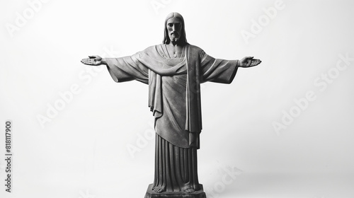 Christ the Redeemer statue in Rio de Janeiro, Brazil. photo