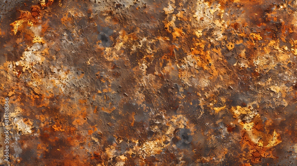 Photo highlights the beauty of rust: rich textures & orange-brown shades. Photo highlights the beauty of rust: rich textures & orange-brown shades.