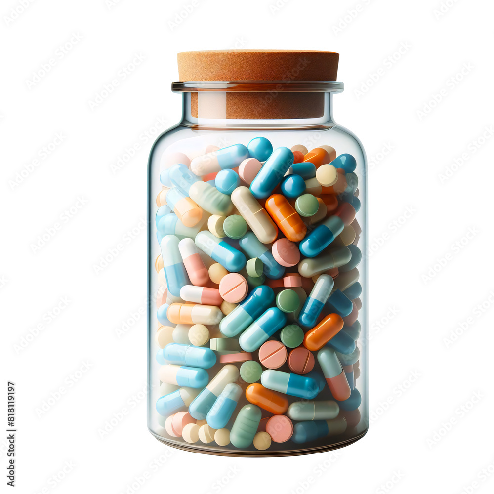Bottle of pills isolated on a transparent background PNG Image, Medical Bottle of pills isolated on a transparent background PNG Image, Medical
