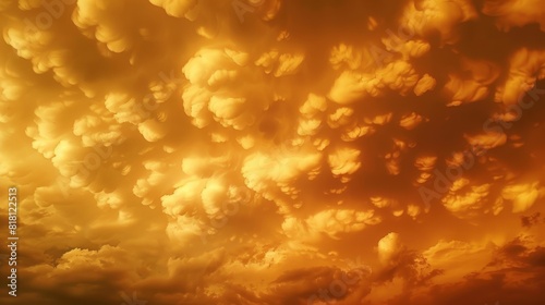 Moments before a major storm the sky is filled with menacing mammatus clouds.