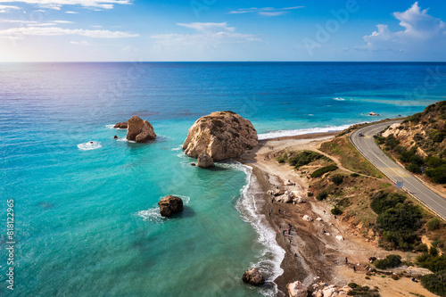 Obraz na płótnie Petra tou Romiou (Aphrodite's Rock) the birthplace of Aphrodite, Paphos, Cyprus