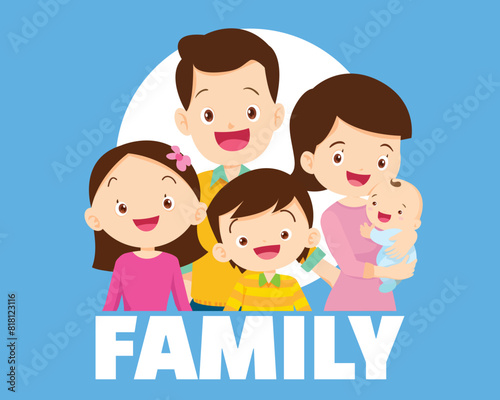Big happy multi-generational family siblings relatives portrait