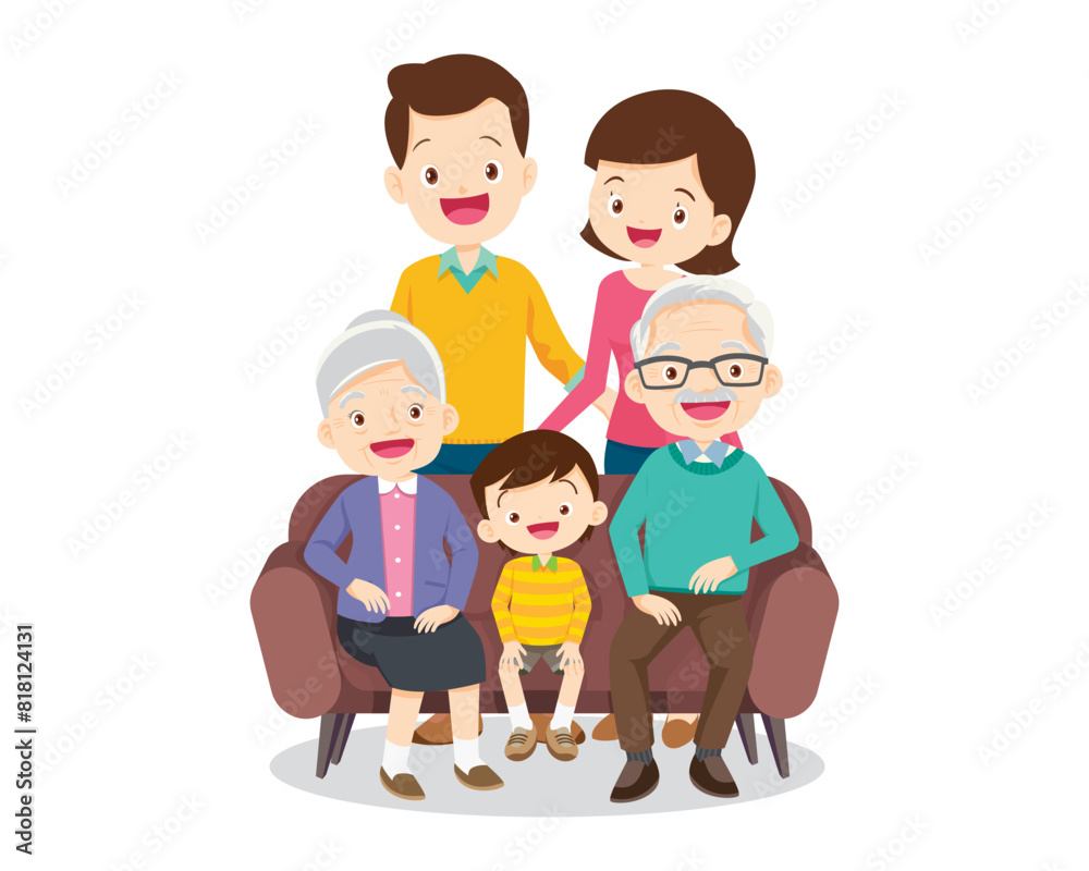 Big happy multi-generational family siblings relatives portrait Big happy multi-generational family siblings relatives portrait