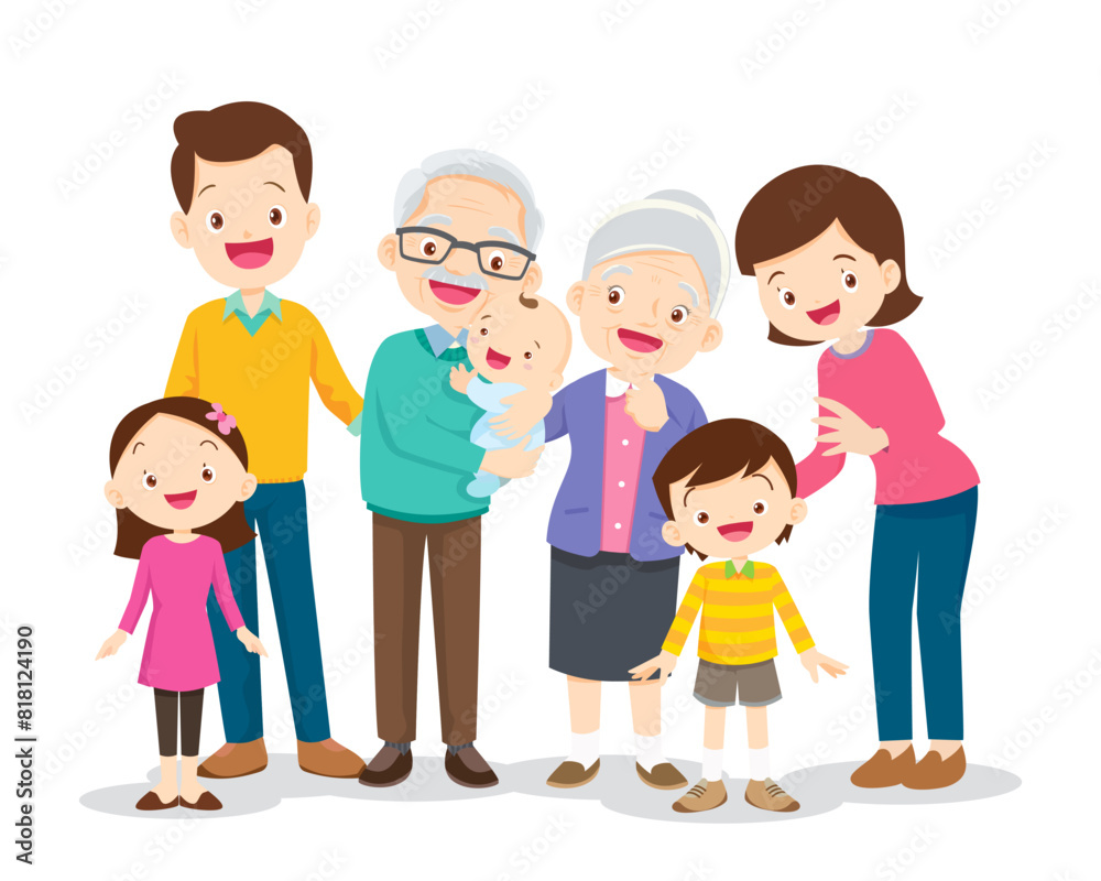 Big happy multi-generational family siblings relatives portrait Big happy multi-generational family siblings relatives portrait
