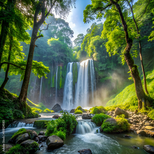 waterfall in the forest 009